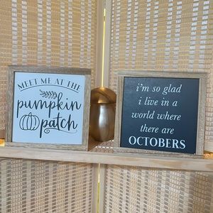 Fall Wooden Signs - 2